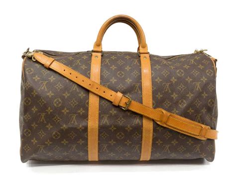 louis vuitton keepall bandouliere 50 canvas brown|louis vuitton duffle bag 50.